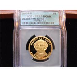 2008 S VAN BUREN ICG PROOF MS 70 $1