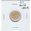 Image 1 : $1 GOLD 1849 LIBERTY HEAD