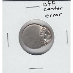 DIME OFF CENTER ERROR DRAMATIC 10c UNC CONDITION