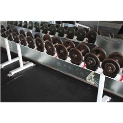 DUMBELL RACK C/W CONTENTS