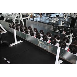DUMBELL RACK C/W CONTENTS