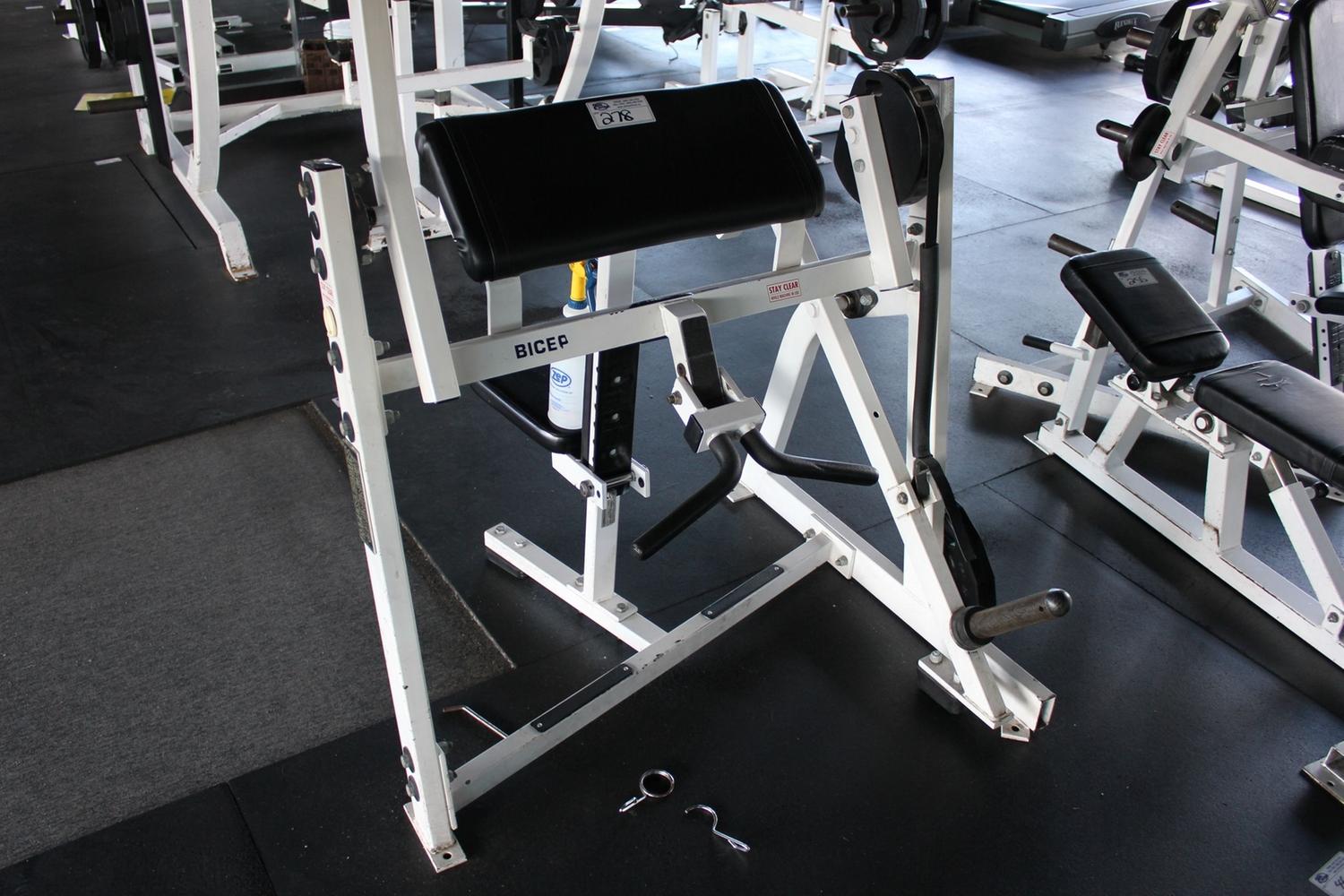 HAMMER STRENGTH BICEP CURL MACHINE