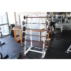 BAR BELL RACK C/W CONTENTS