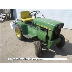 112 John Deere Lawn Tractor Mower 