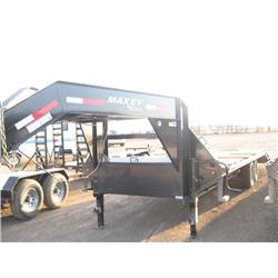 2011 Maxey 25 ft Dovetail Gooseneck Tandem Trailer