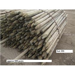 3 in Treated Fence Posts