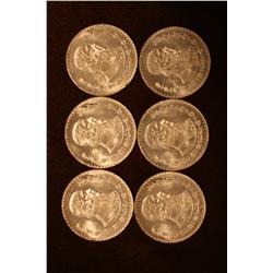1965 Pesos Lot of 6