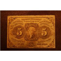 1862 5 Cent Fractional Currency