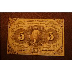 1862 5 Cent Fractional Currency