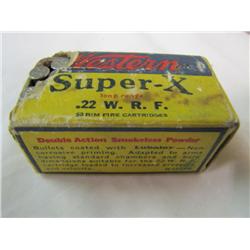 Collector Ammo box  Western Super X  .22 W.R.F.