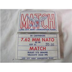 Ammo Box 7.62 mm NATO Match          x2