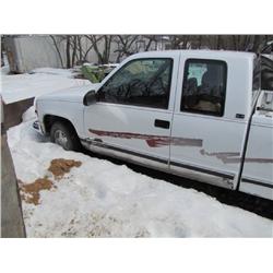 1995 GMC Serria 1/2 ton truck, Ext Cab, Long Box, Not Saftied
