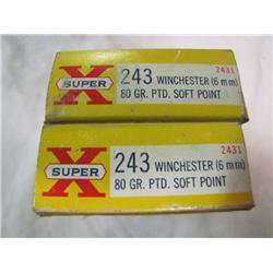 Ammo Box Western .243 Win         x2