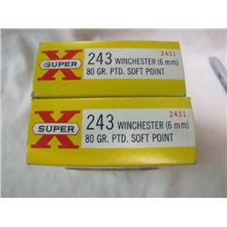 Ammo Box Western .243 Win         x2