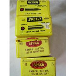 Lot of 4 boxes .243 bullets