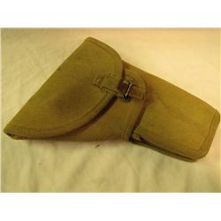Canvas Pistol Holster marked with "C" Broadarrow   1945