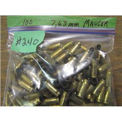 Bag of Brass 100 pcs              7.63 Mauser