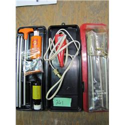 lot of 3 gun cleaners & electric engraver