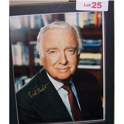 WALTER CRONKITE HAND SIGNED PHOTOGRAPH