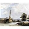 Image 1 : c1900: Battle of the Boyne obelisk watercolour