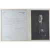 Image 1 : 1914-1935: Sir Edward Carson collection including autographed letter and funeral badge