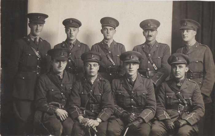 British Army Ric 1914-1922: Large collection of British Army, RIC and regional postcards ...