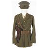 Image 1 : 1918: Royal Dublin Fusiliers officers' uniform including tunic, cap and belt