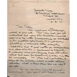 1918 (30 February) Letter by Sean MacEntee sent from Gloucester Prison relating to the 1918 General 