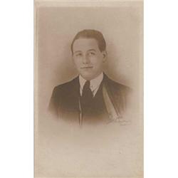 1920: Scarce Kevin Barry photographic postcard