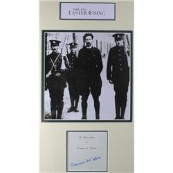 1916: Eamon De Valera signature