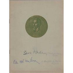 1954 O'Donovan Rossa Memorial Unveiling commemorative booklet signed by Michael Collins' brother Sea