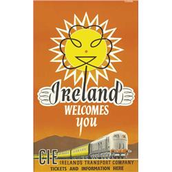 Circa 1950 Poster: CIE Ireland Welcomes You