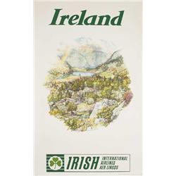 1952: Aer Lingus Irish International Airlines Glendalough poster
