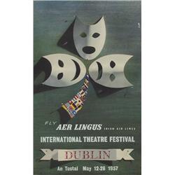 1957 Poster: An Tostal - Fly Aer Lingus Irish Air Lines