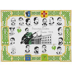 2000s: Republican prisoner art, executed leaders 1916, Castlerea Prison