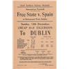Image 1 : Football. 1931 (April and December) Irish Free State v. Spain - three rare piecesof ephemera