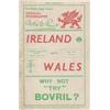 Image 1 : Rugby. 1936 (14 March) Rare Wales v Ireland progamme, Cardiff Arms Park