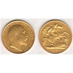 UK. Mixed lot. Gold coins.