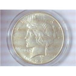 1922 PEACE SILVER DOLLAR