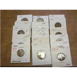 28 ASSORTED 1910-1919 LINCOLN CENTS