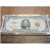 Image 1 : 1963 US $5 NOTE RED SEAL