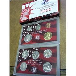 2000 US SILVER PROOF SET
