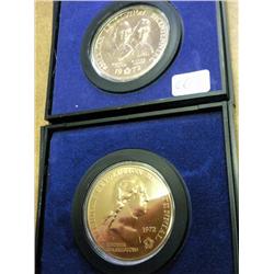 2 US MINT AMERICAS 1ST MEDALS 1972 & 73