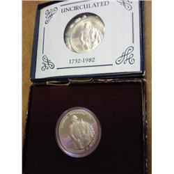 1982-D/S WASHINGTON HALF DOLLARS (UNC & PF)