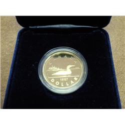 1987 CANADA LOON DOLLAR PROOF