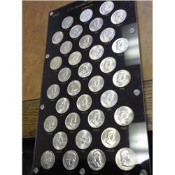 1948-63 FRANKLIN HALF DOLLAR SET UNC 35 COINS