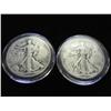 Image 1 : 1942 & 44 WALKING LIBERTY HALF DOLLARS