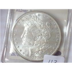 1880-S MORGAN SILVER DOLLAR (UNC)