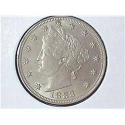 1883 WITHOUT CENTS LIBERTY "V" NICKEL (UNC)