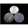 Image 1 : 3 WALKING LIBERTY HALF DOLLARS (AS SHOWN)